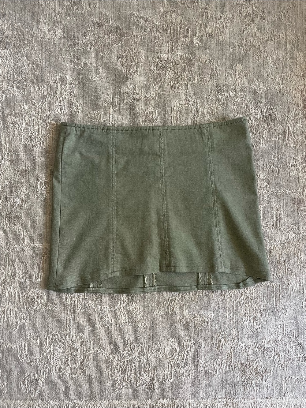 Vintage Bisou Bisou Olive Mini Skirt